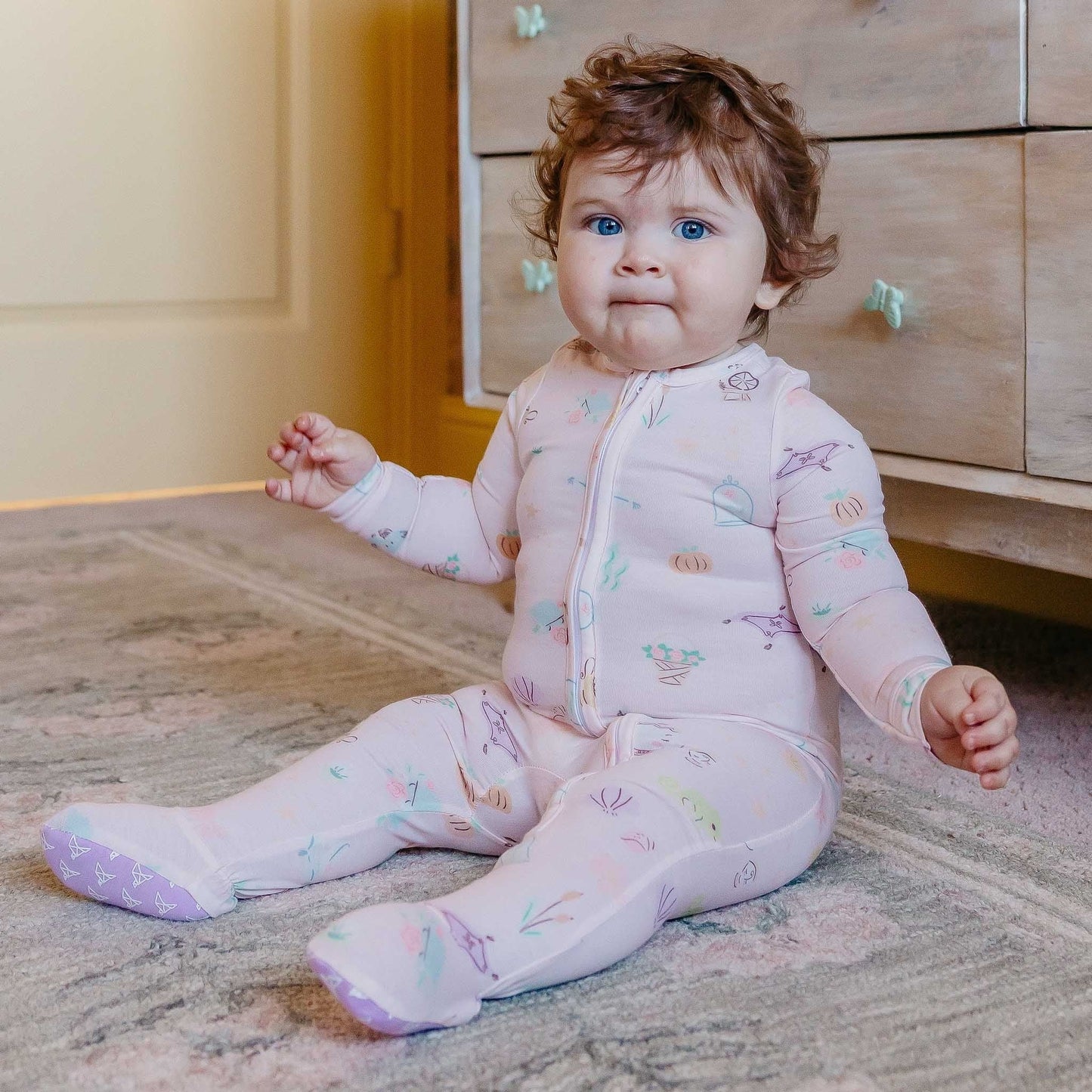 Zip-Up Footie Pajama - Enchanted Friends