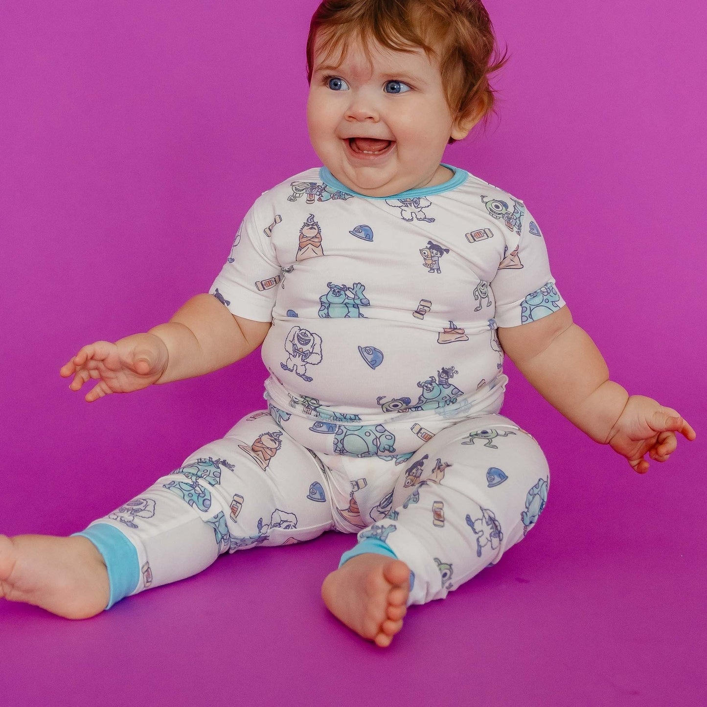 2pc Short Sleeve Pajamas with Pants - Monsters, Inc. Friends