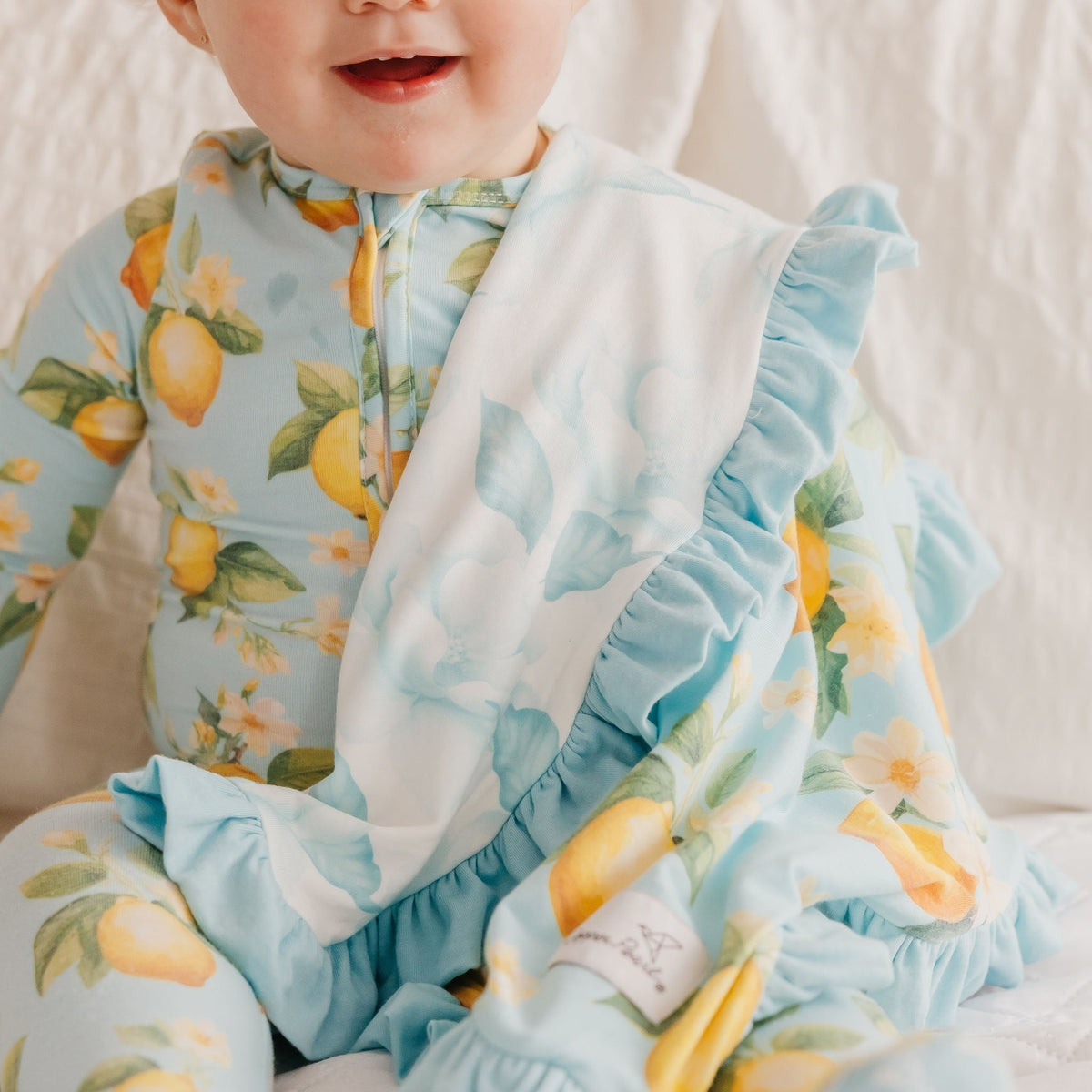 Ruffled Security Blanket Set - Melody