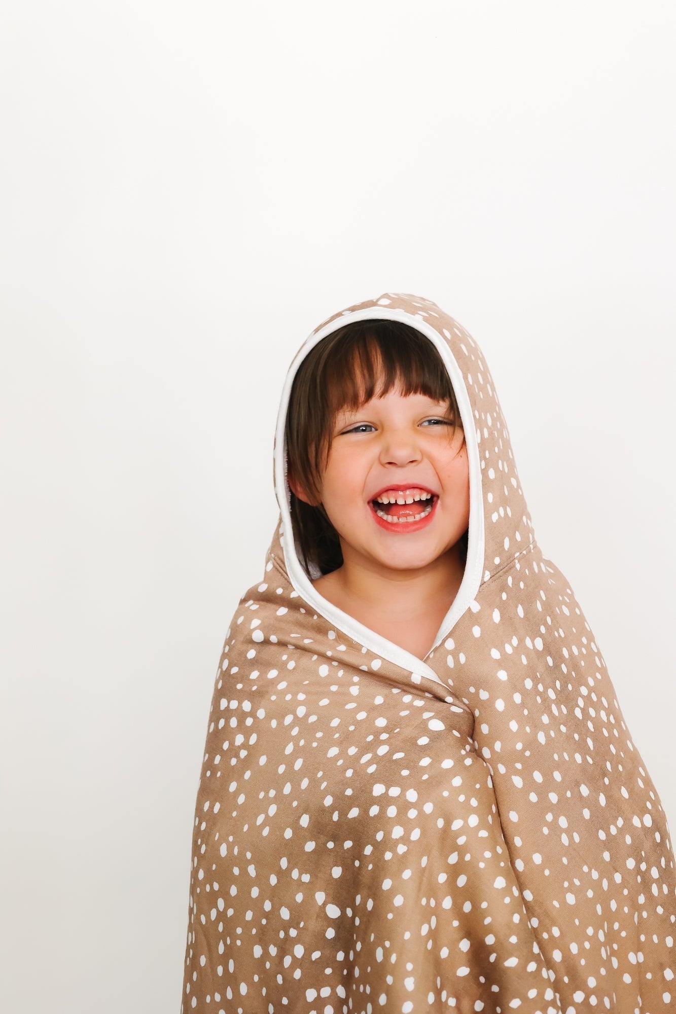 Premium Big Kid Hooded Towel - Fawn