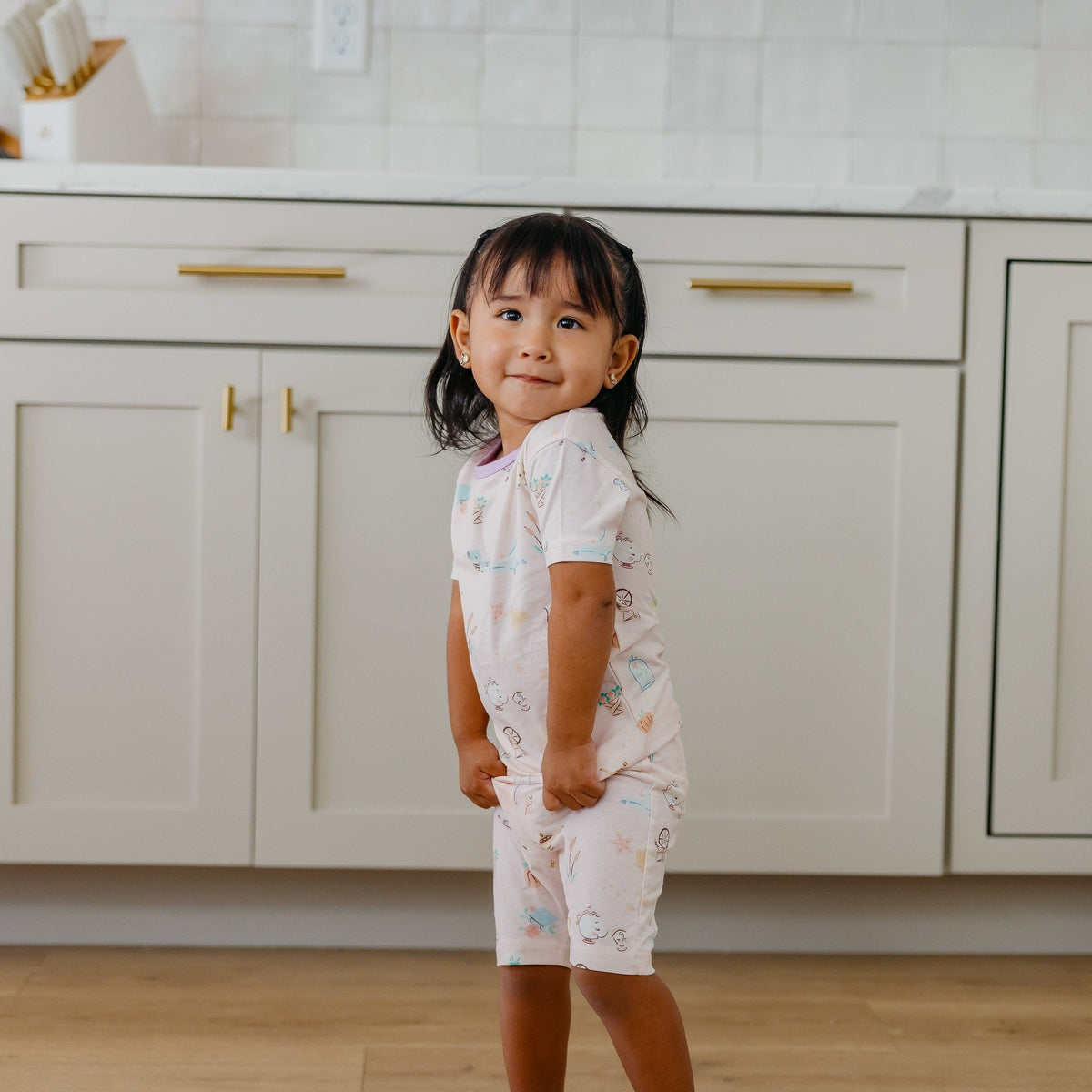 2pc Short Sleeve Pajama Set - Enchanted Friends