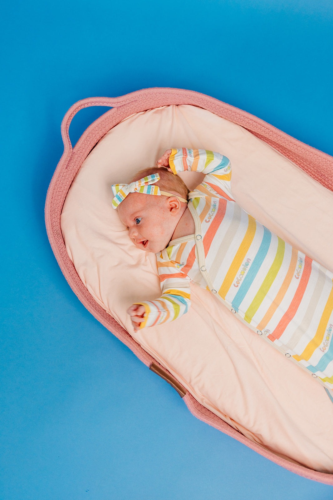 Ribbon Baby Bow - CoComelon Stripe