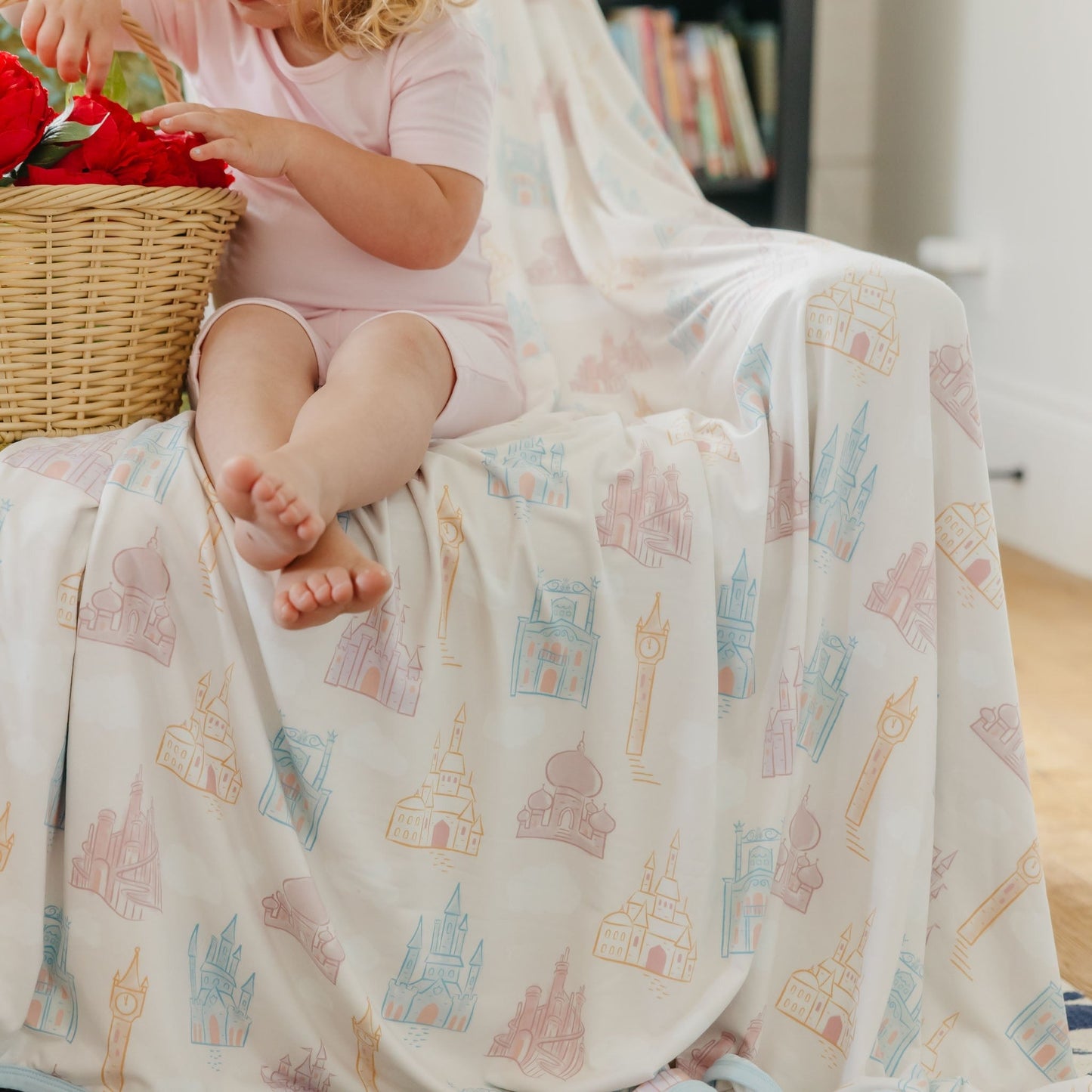 Three-Layer Jumbo Quilt - Princess Palaces