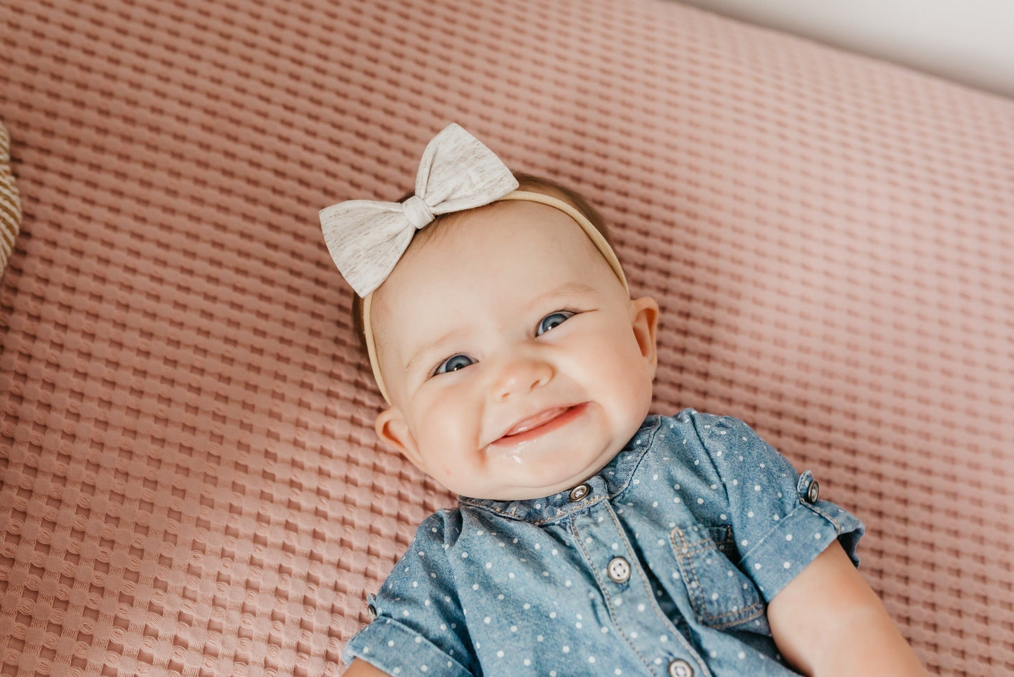 Bowtie Baby Bow - Oat