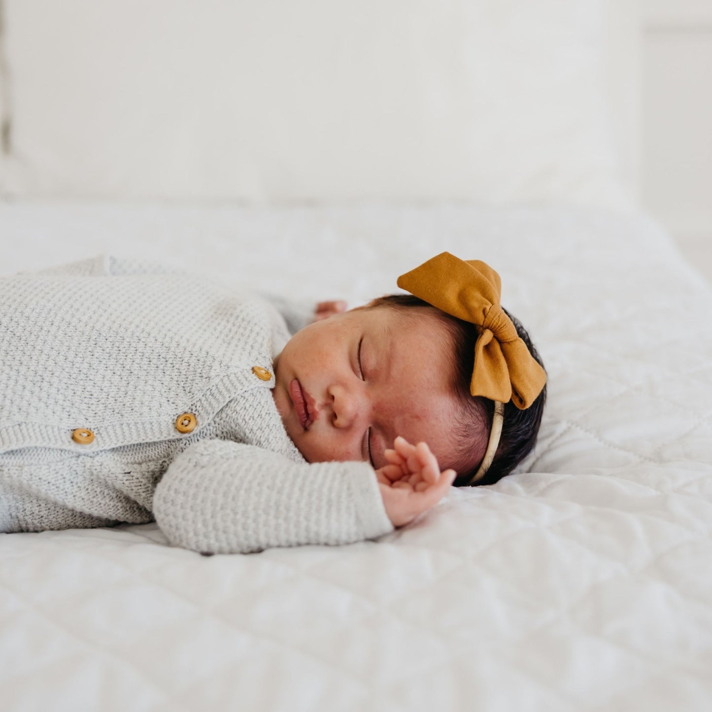Classic Baby Bow - Camel