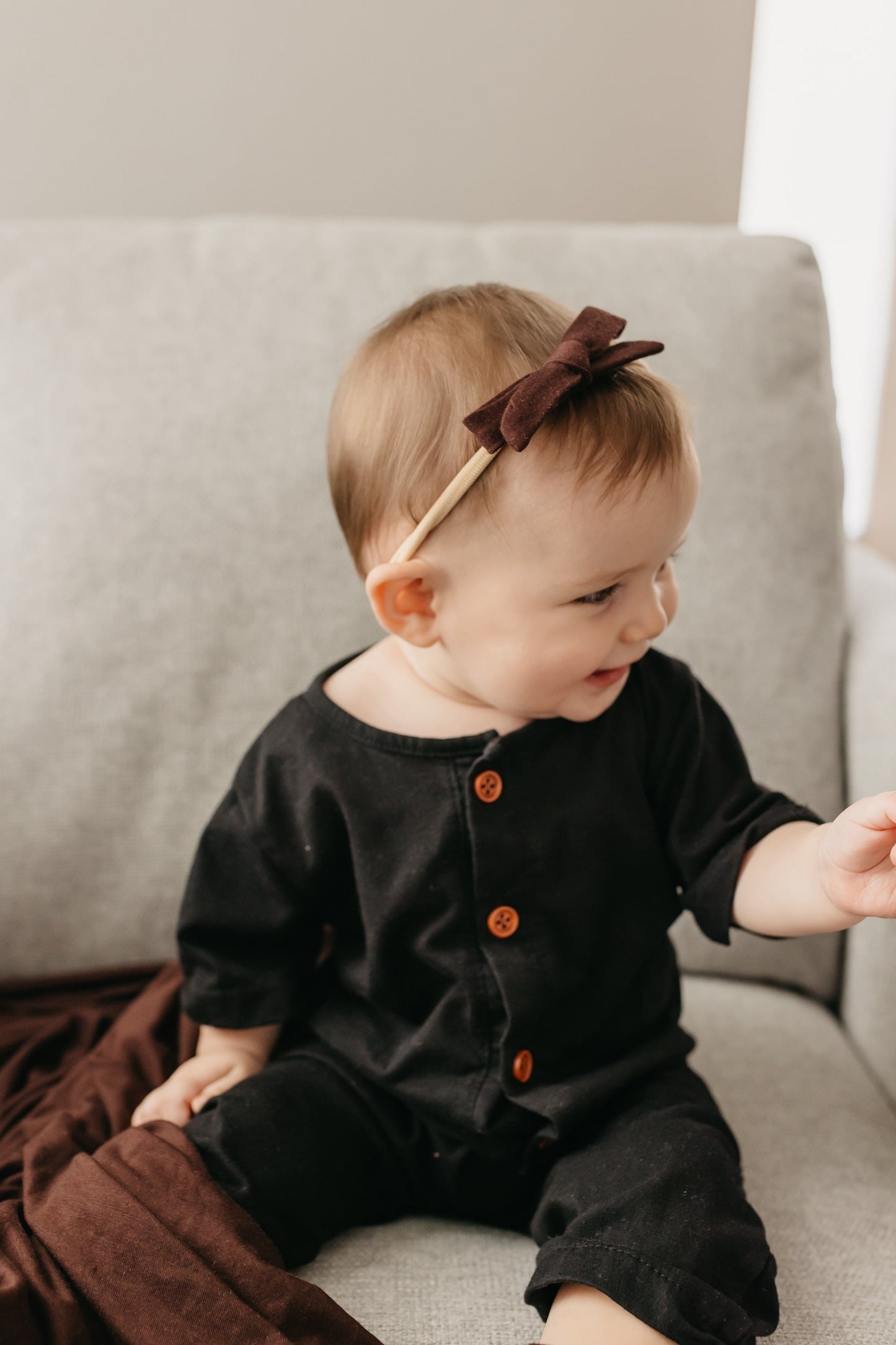 Ribbon Baby Bow - Moose