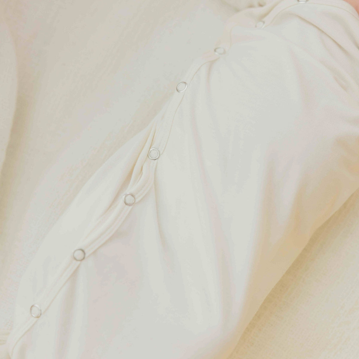 Newborn Knotted Gown - Cru