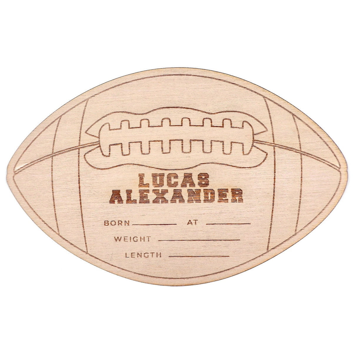 Personalized Wooden Announcement Sign - Touchdown