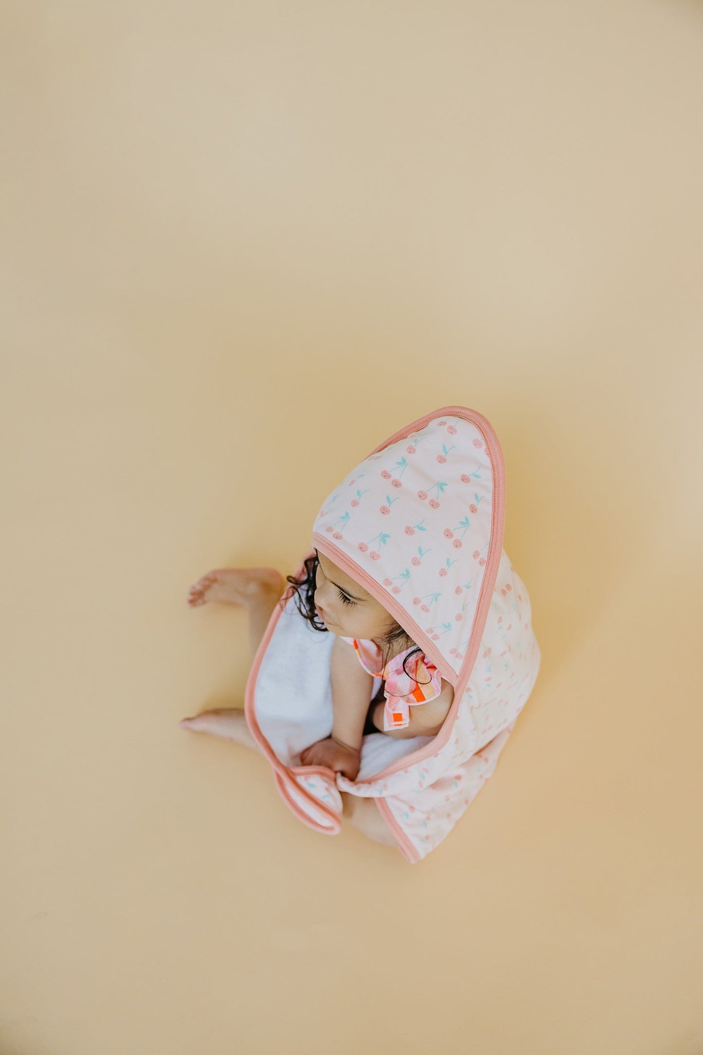 Premium Baby Knit Hooded Towel - Cheery