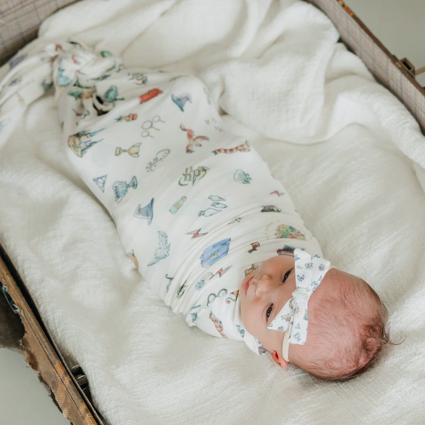 Knit Swaddle Blanket - Wizarding World