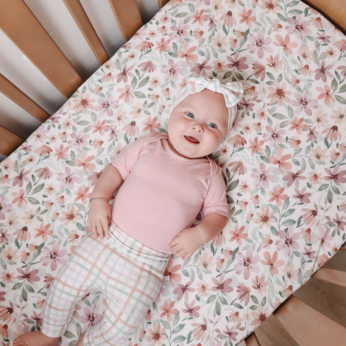 Premium Mini Crib Sheet - Natalie