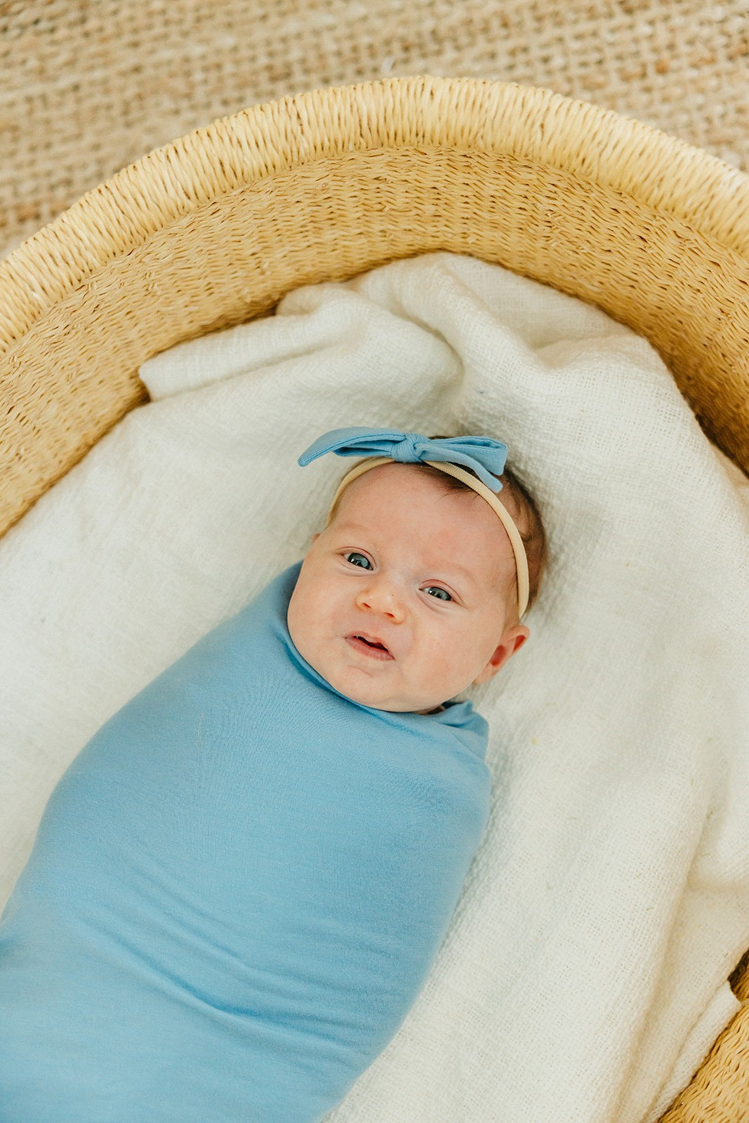 Ribbon Baby Bow - Robin