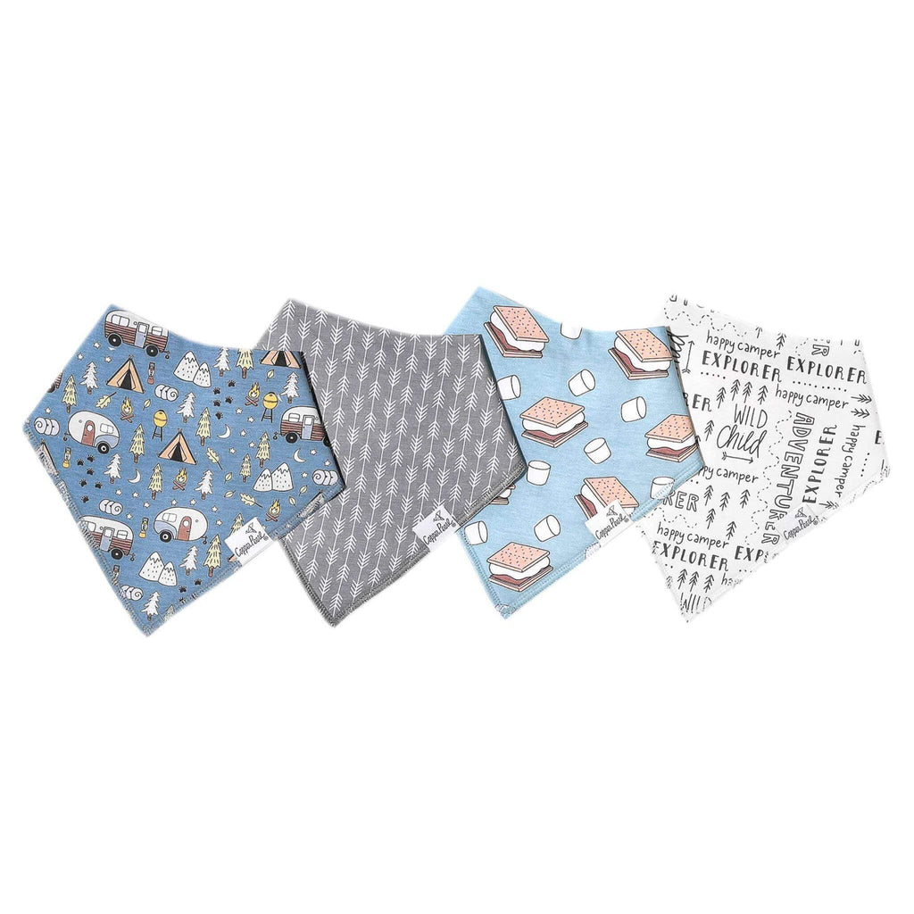 4 Pack Baby Bandana Bibs - Bridger