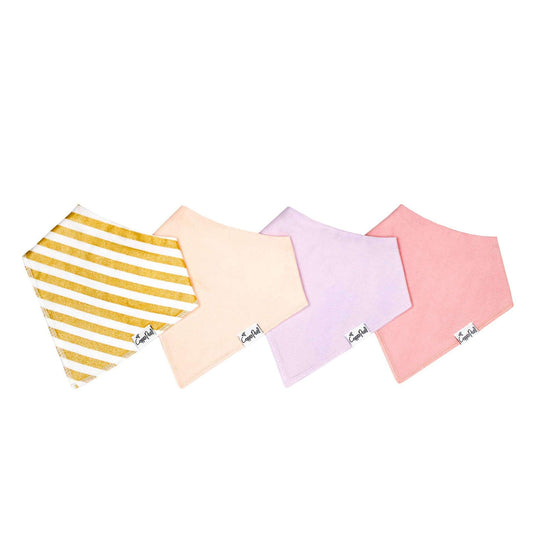 4 Pack Baby Bandana Bibs - Sweetheart
