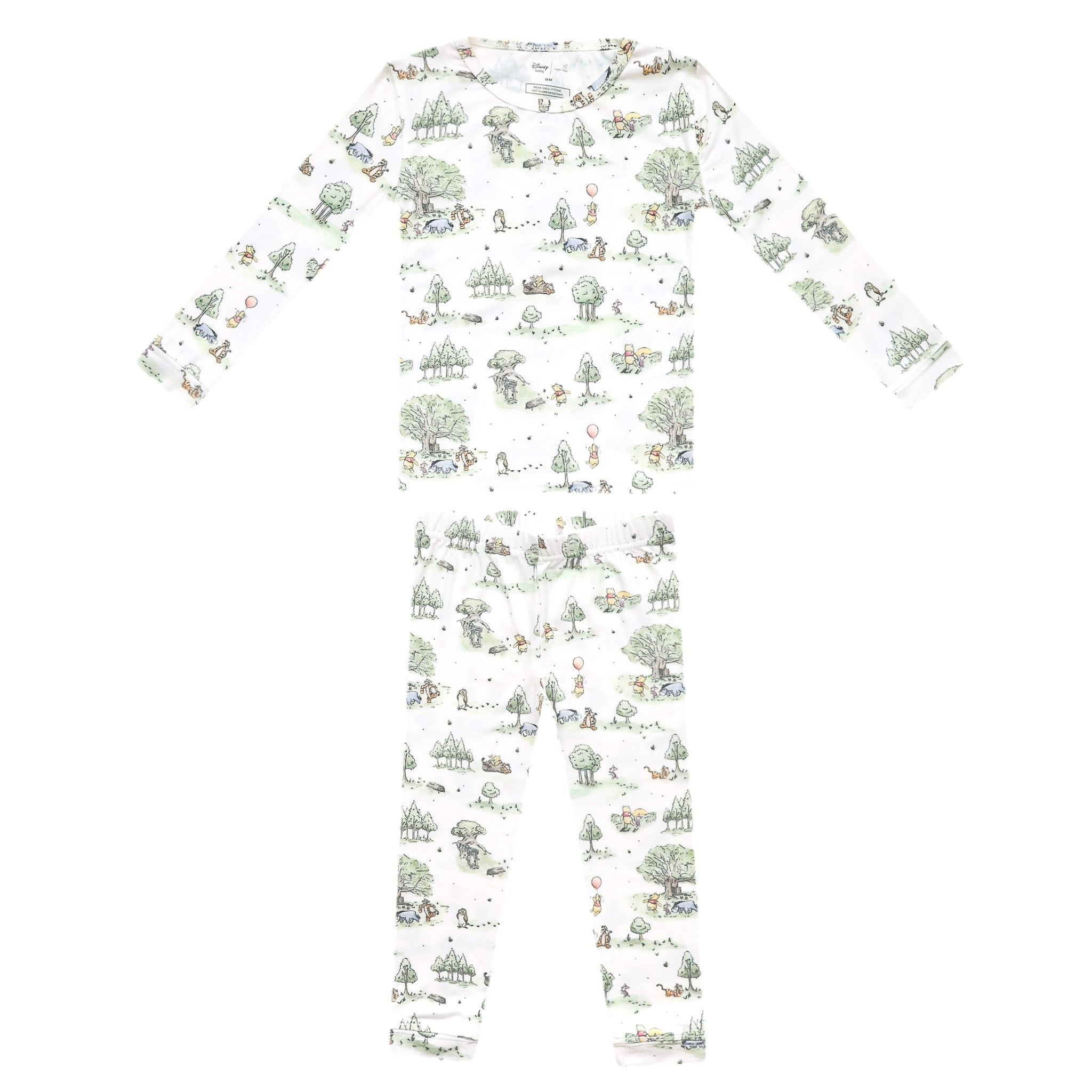 2pc Long Sleeve Pajama Set - Hundred Acre Wood