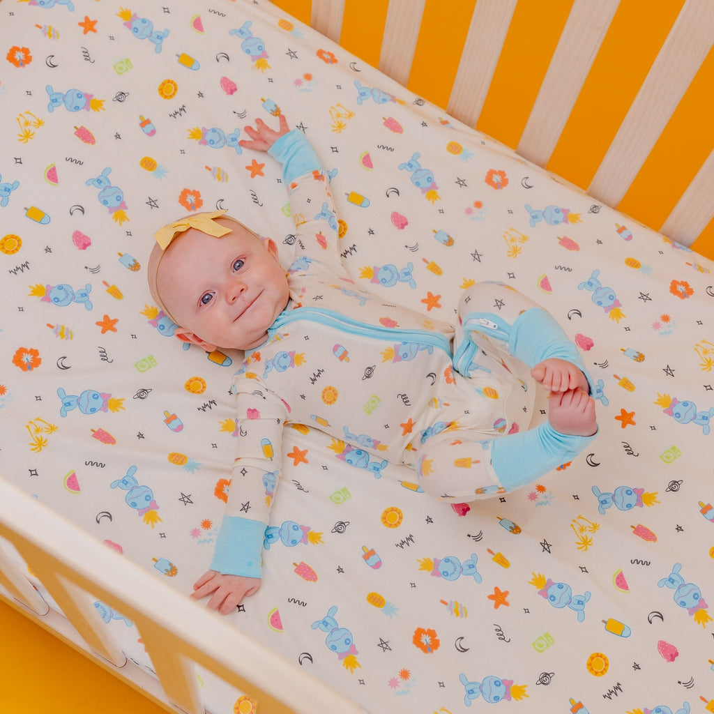 Premium Knit Fitted Crib Sheet - Disney Scrump Dreamsicles