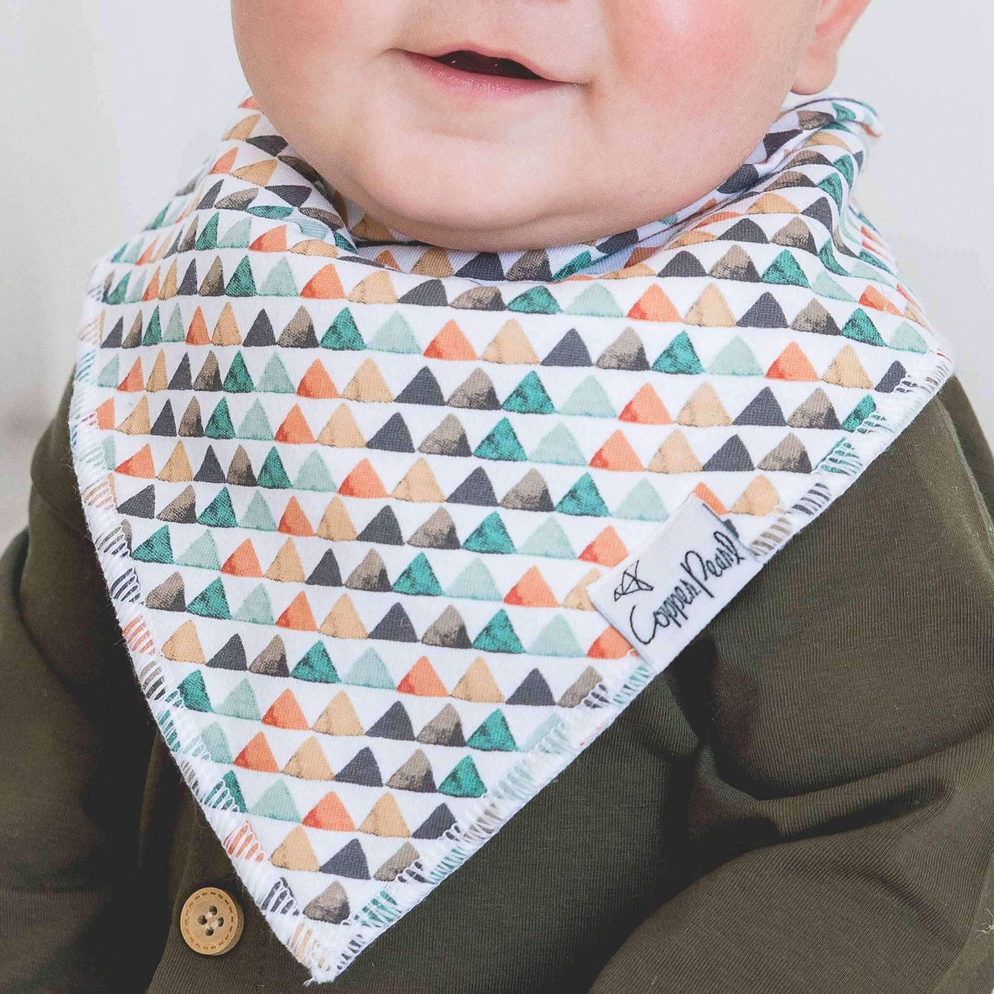 4 Pack Baby Bandana Bibs - Bison