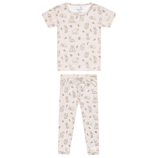 2pc Short Sleeve with Pants Pajama Set - Dylan