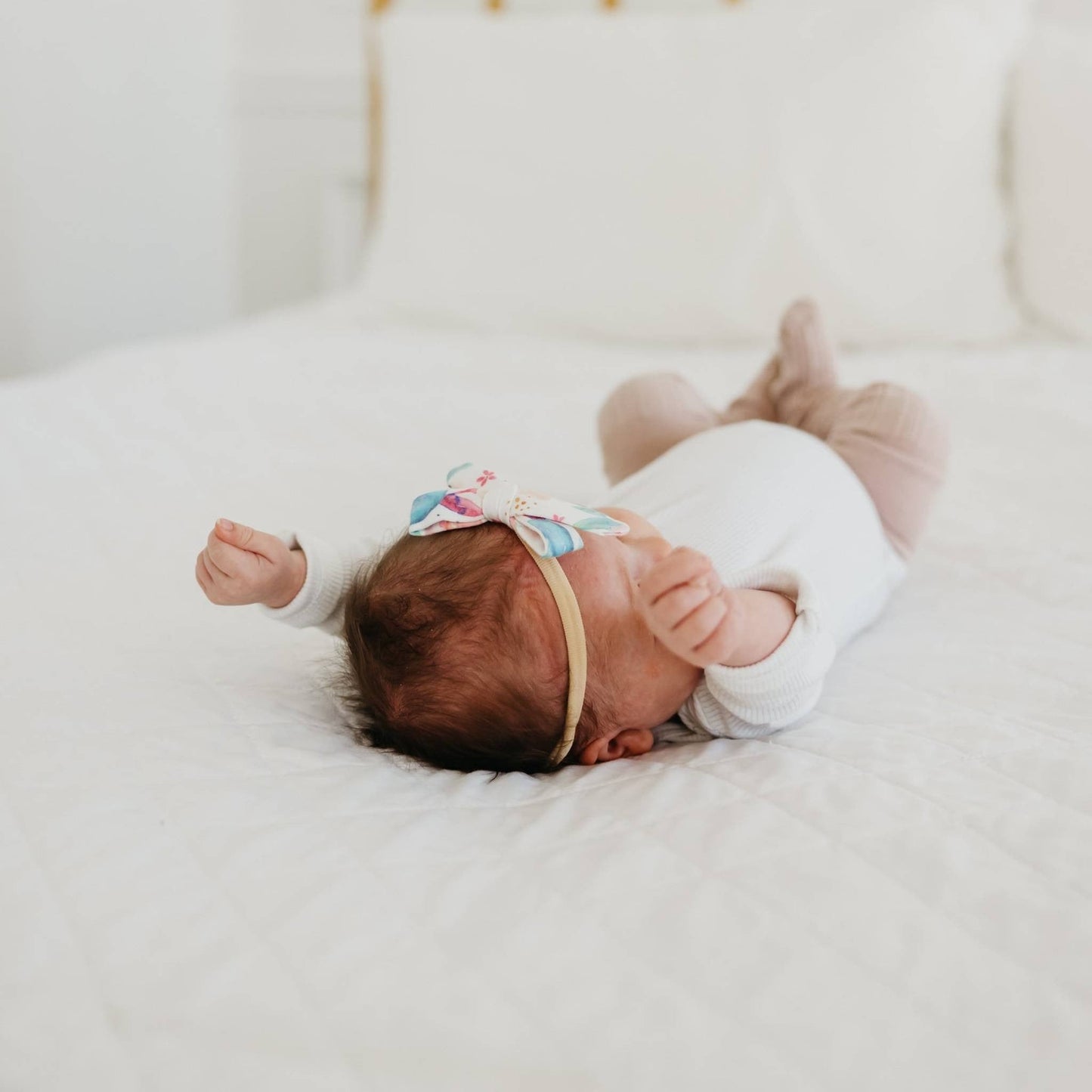 Ribbon Baby Bow - Bloom