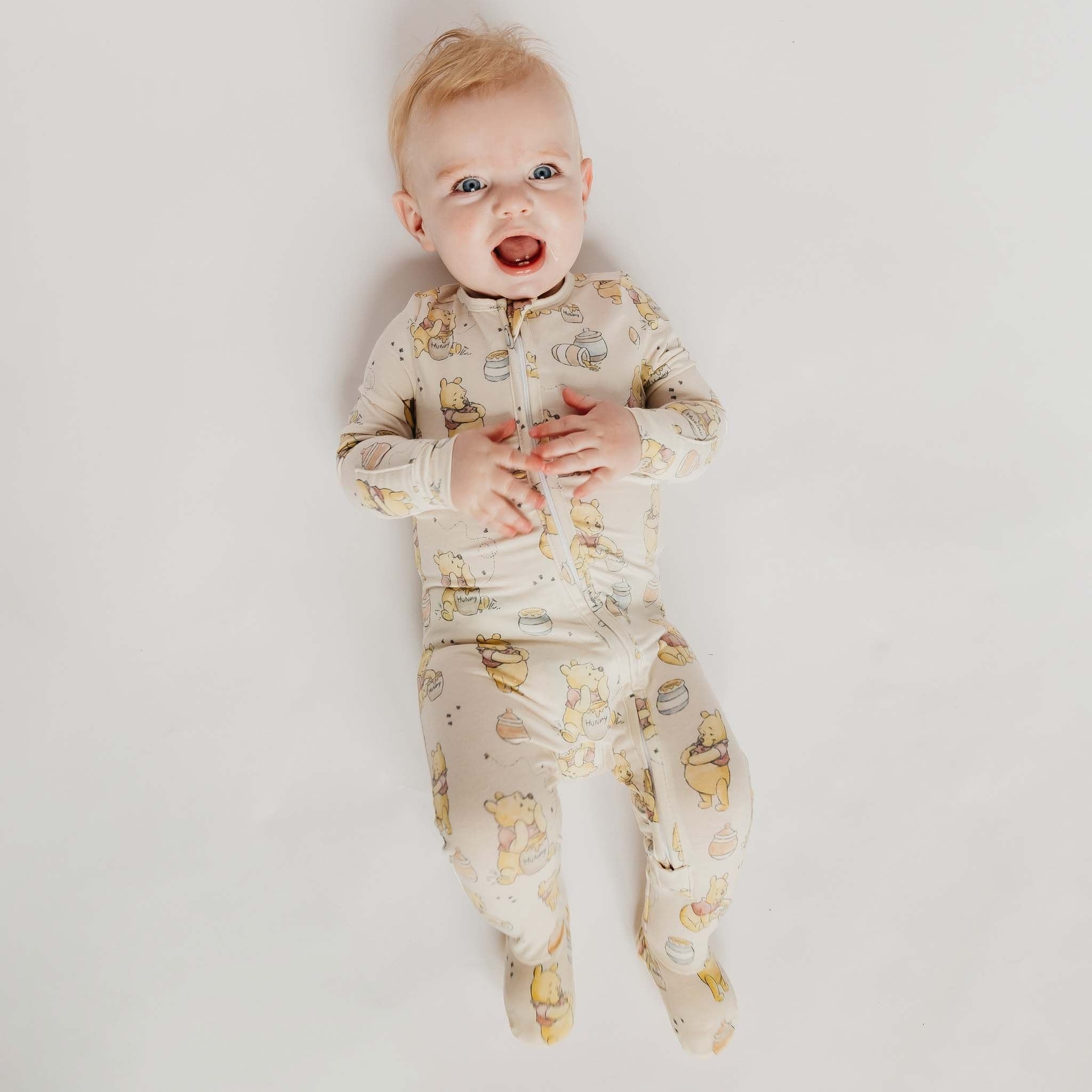 Zip-Up Footie Pajama - Hunny