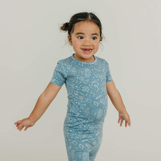 2pc Short Sleeve Pajama Set - Hogwarts