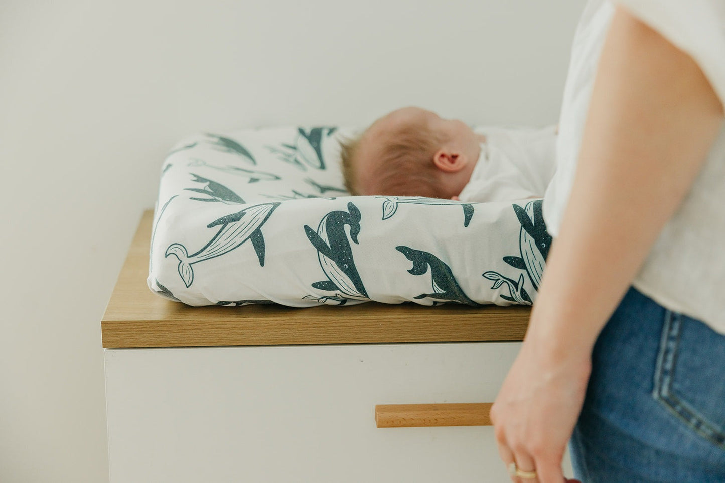 Premium Knit Diaper Changing Pad Cover - Cove