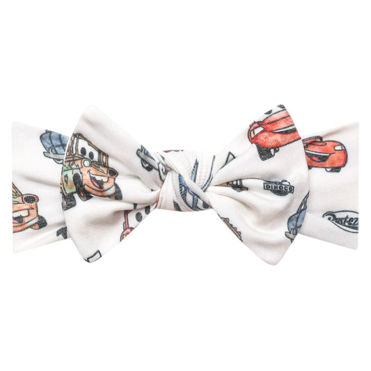 Knit Headband Bow - Disney Pixar Cars