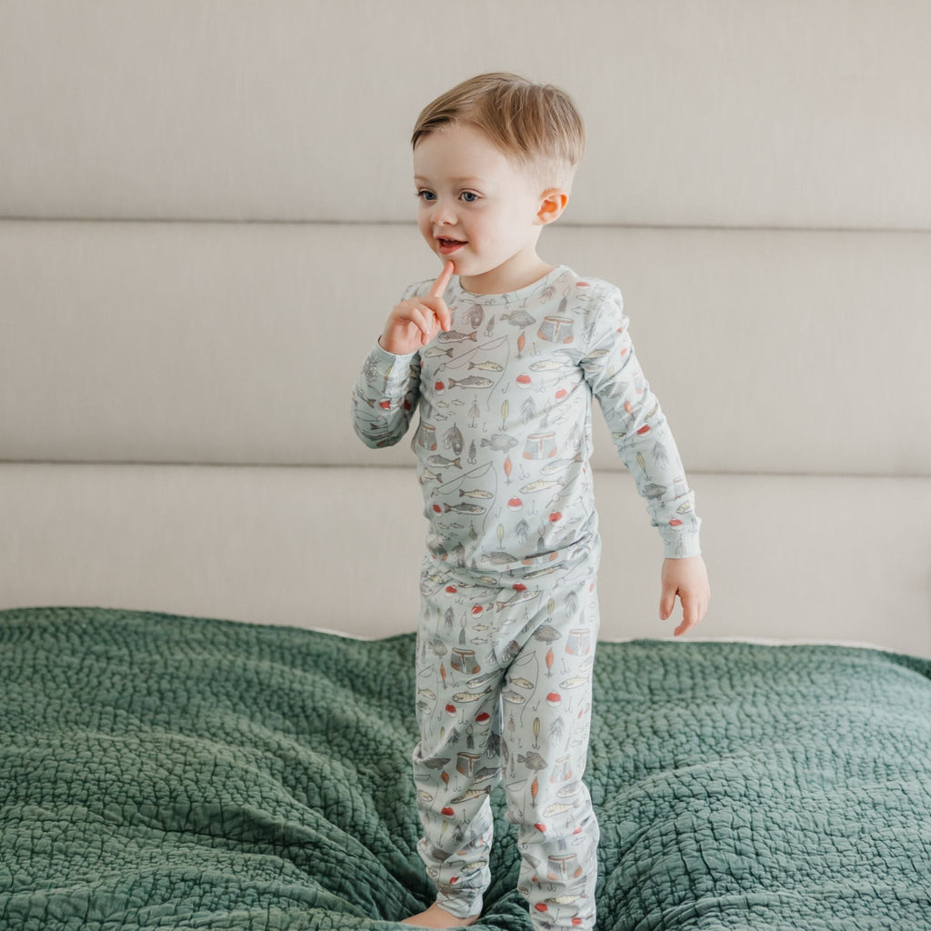 2pc Long Sleeve Pajama Set - Trout
