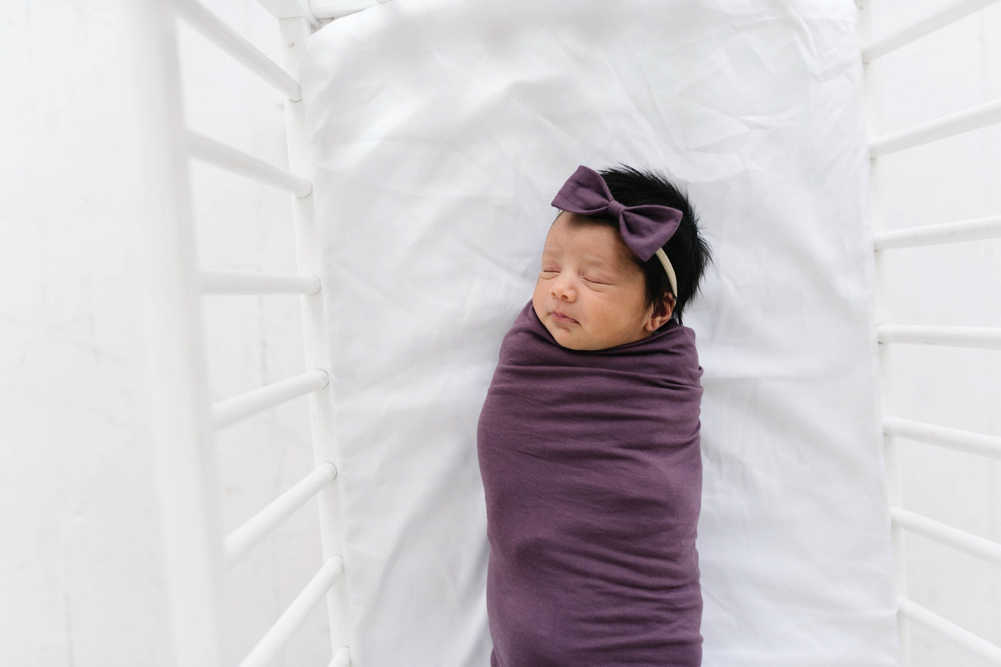Bowtie Baby Bow - Plum