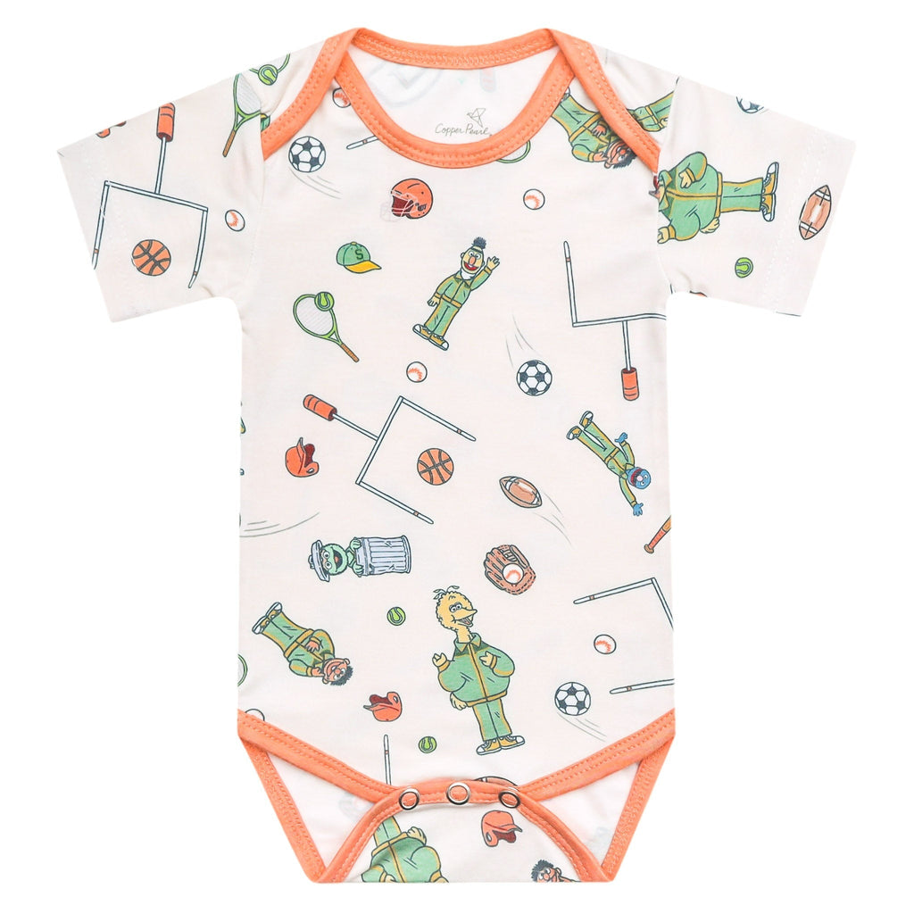 Short Sleeve Bodysuit - Sesame Street Varsity Friends
