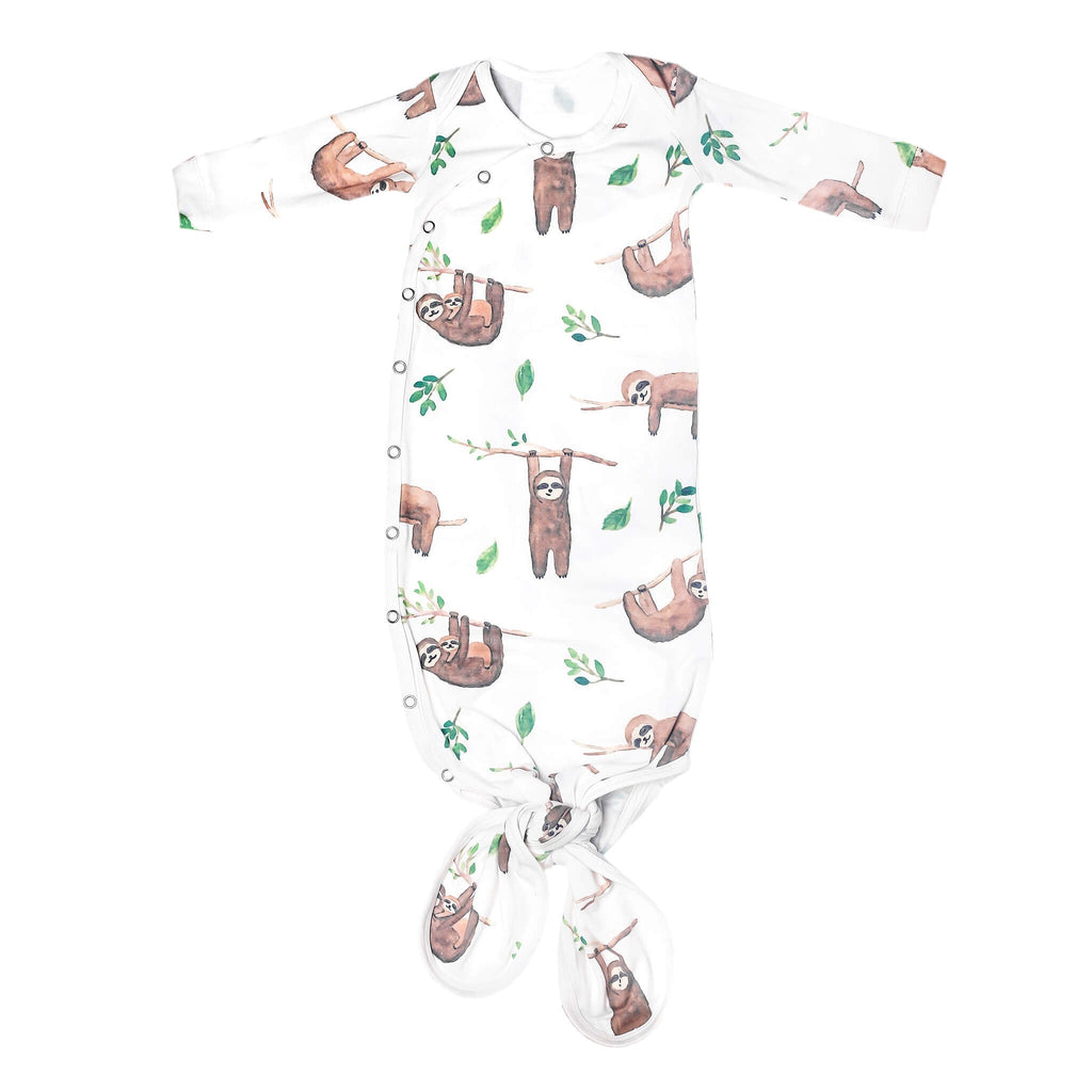 Newborn Knotted Gown - Noah