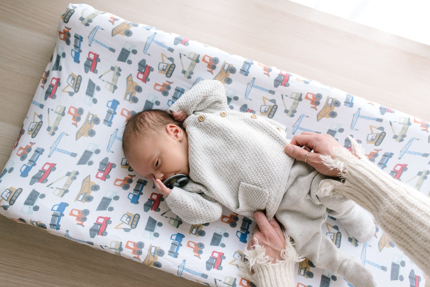 Premium Knit Diaper Changing Pad Cover - Diesel
