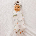 Knit Swaddle Blanket - Sesame Street Varsity Friends