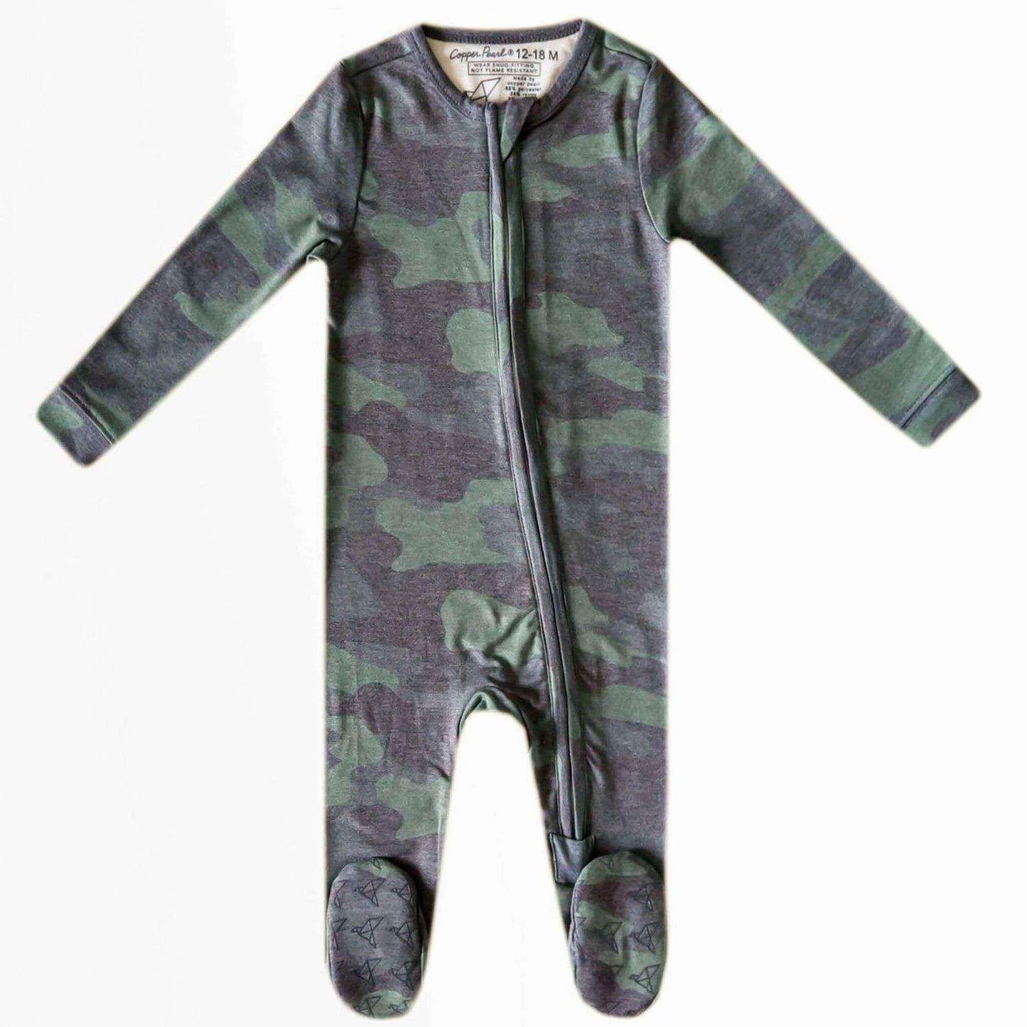 Zip-Up Footie Pajama - Hunter
