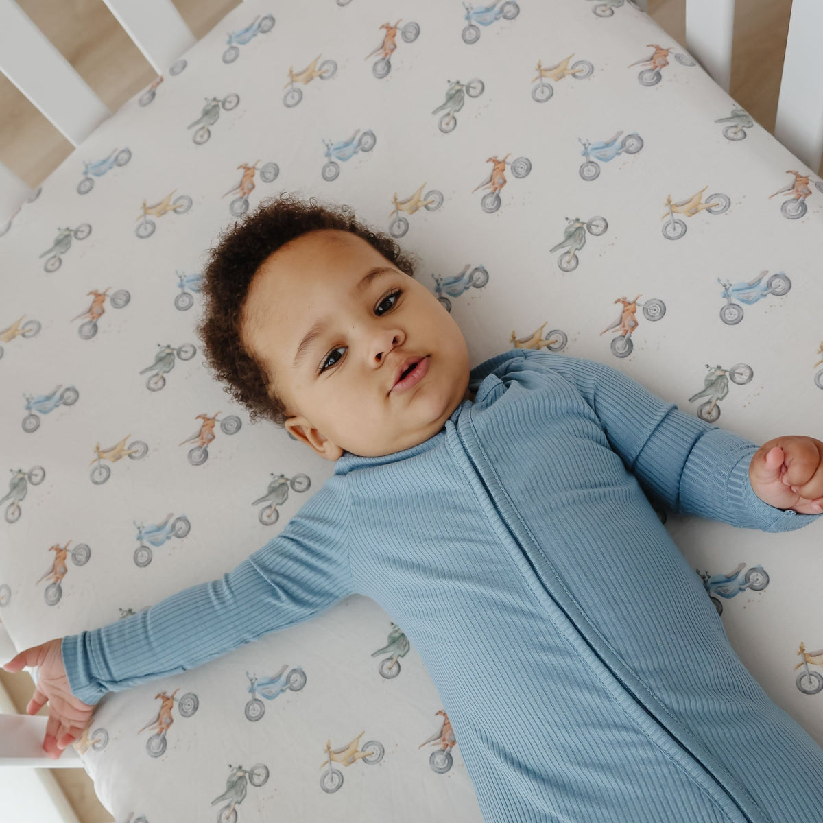 Premium Knit Fitted Crib Sheet - Ryder