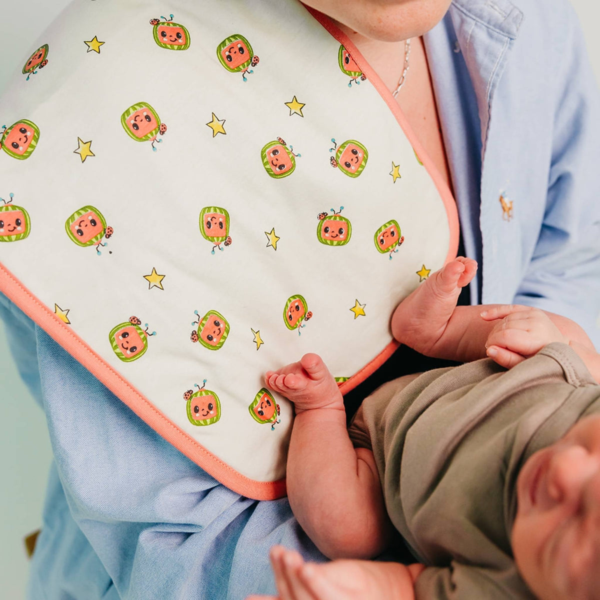 3 Pack Premium Burp Cloths - CoComelon Friends