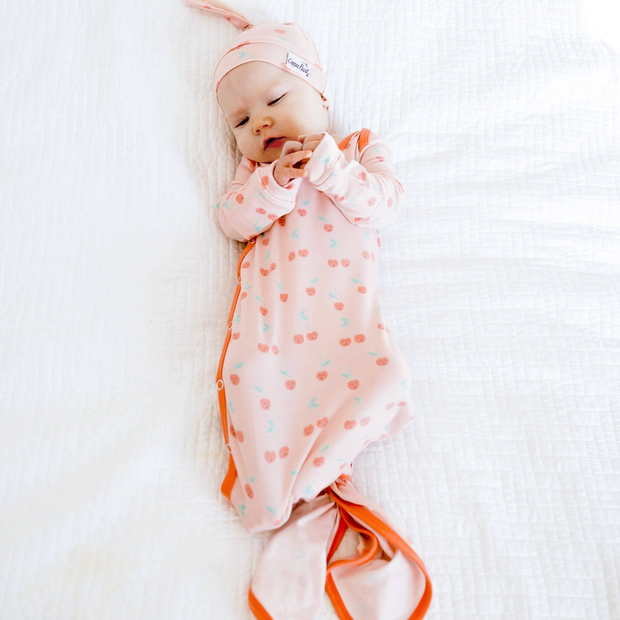 Newborn Knotted Gown - Cheery