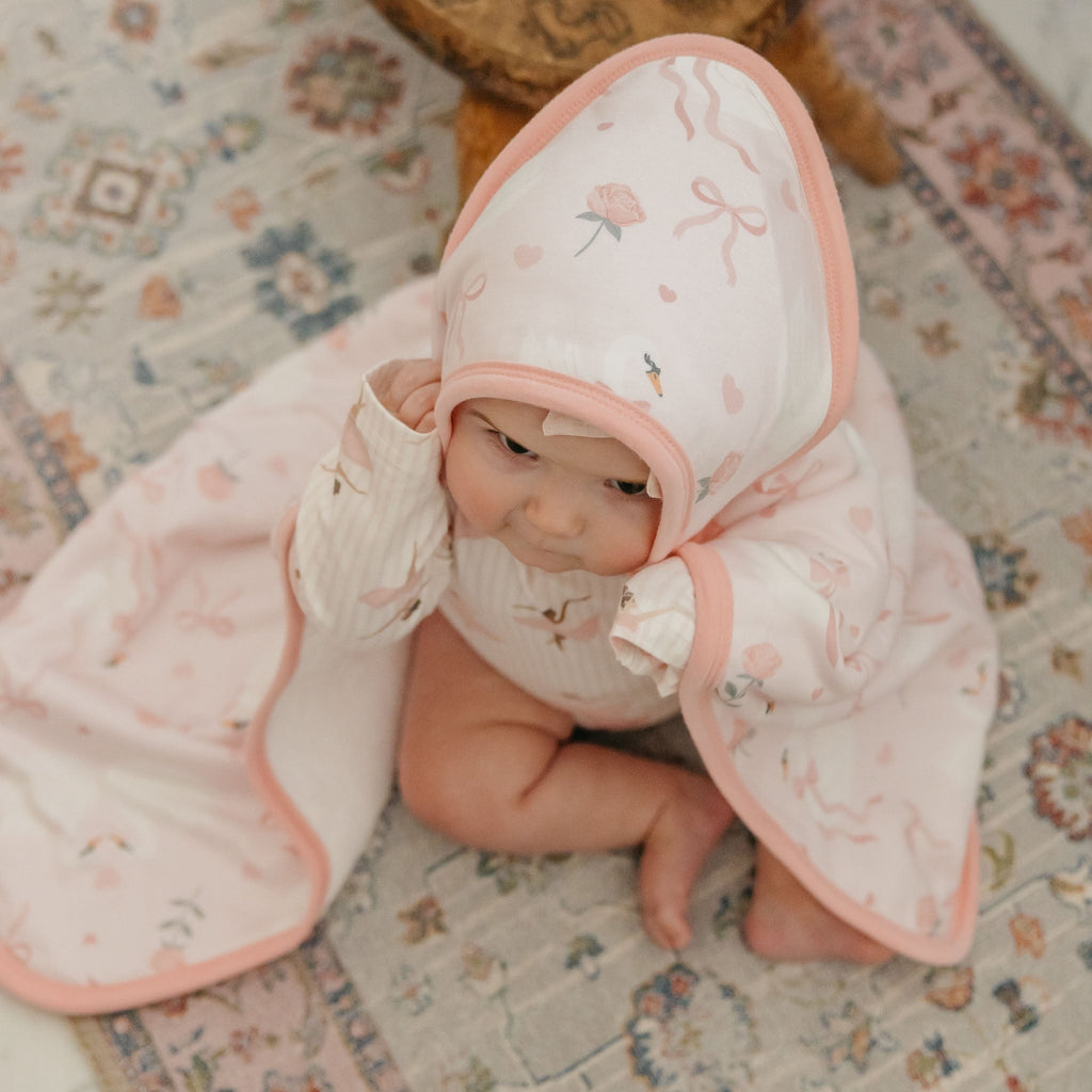 Premium Baby Knit Hooded Towel - Adelia