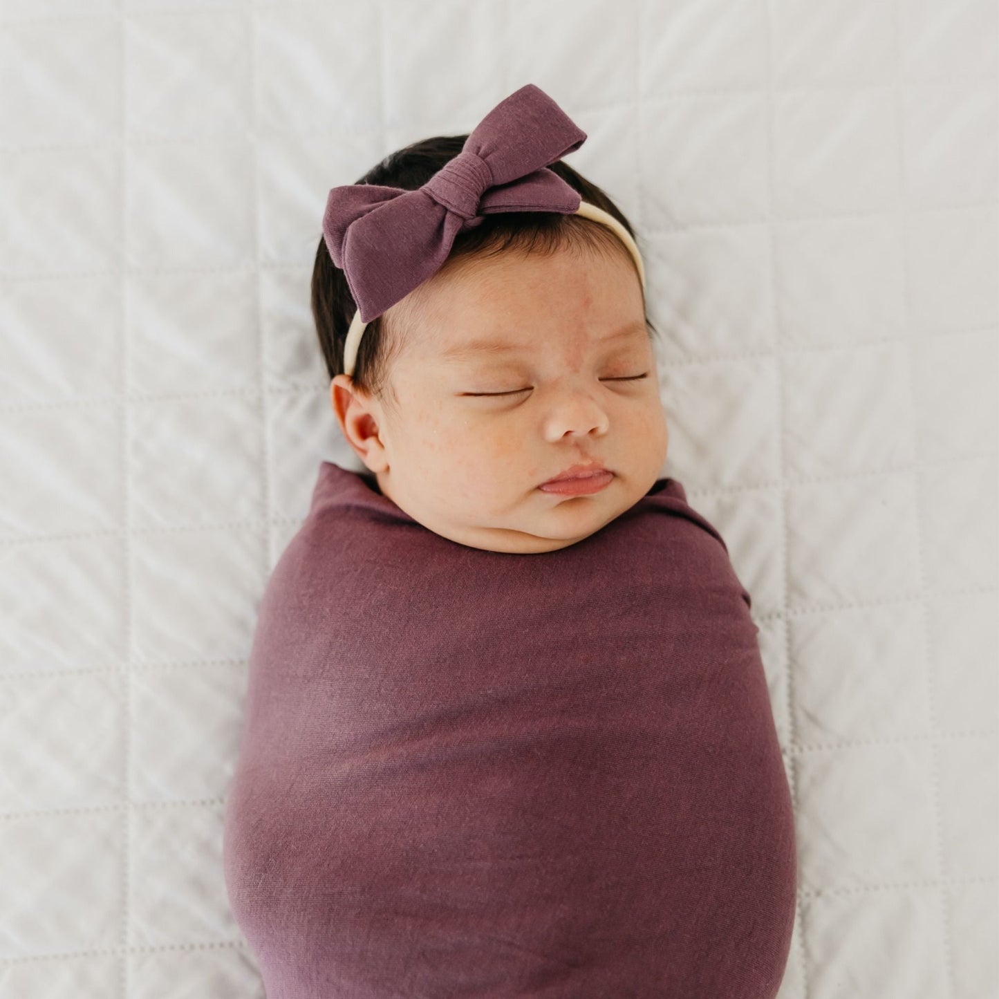 Classic Baby Bow - Plum