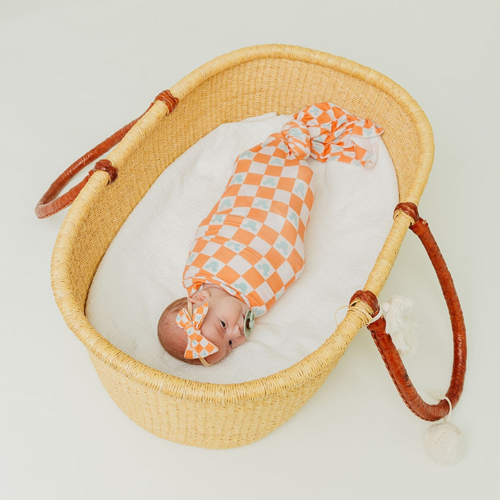 Classic Baby Bow - Mickey Mouse Check