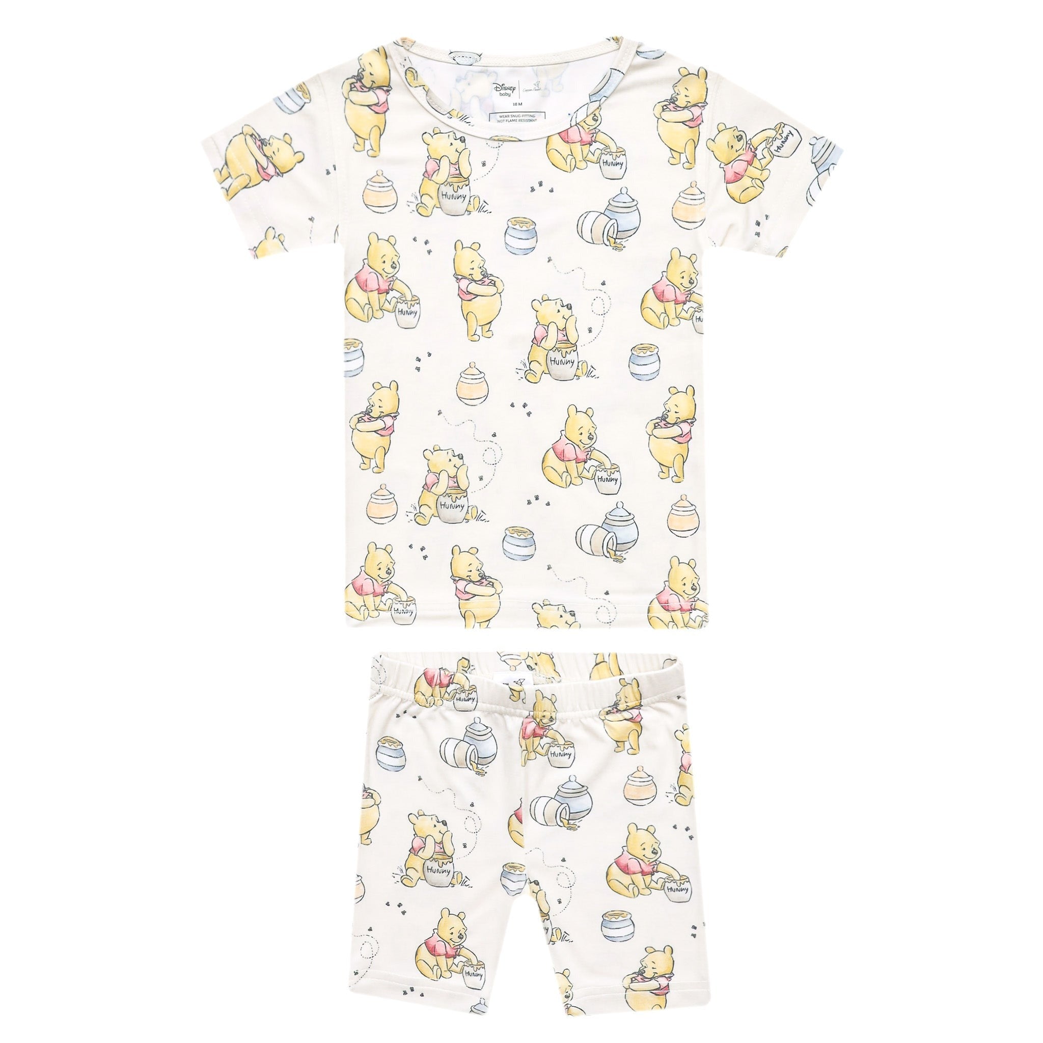 2pc Short Sleeve Pajama Set - Hunny