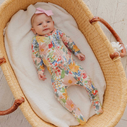 Convertible Zip-Up Footie Pajama - Lark