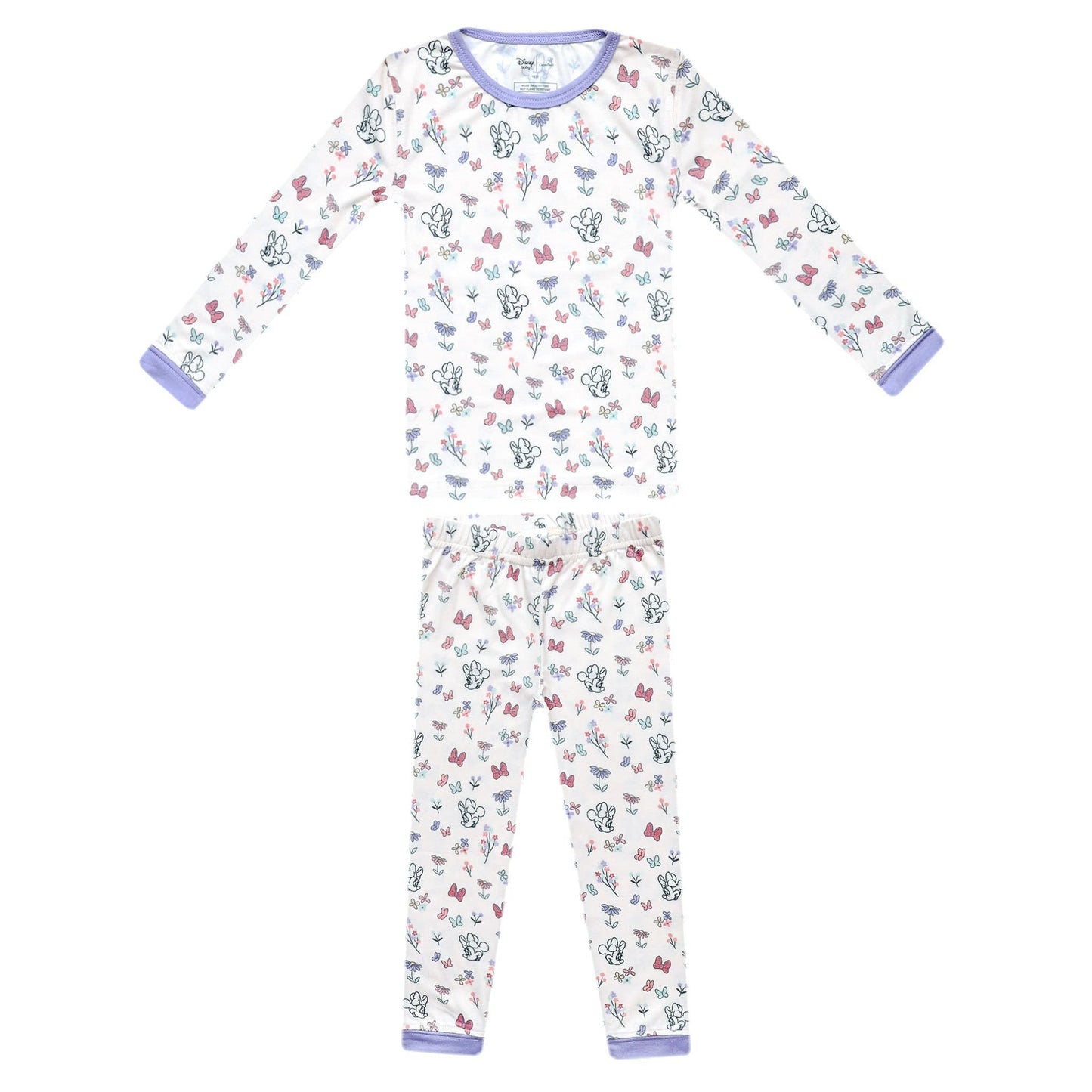 2pc Long Sleeve Pajama Set - Minnie Mouse's Bowquet