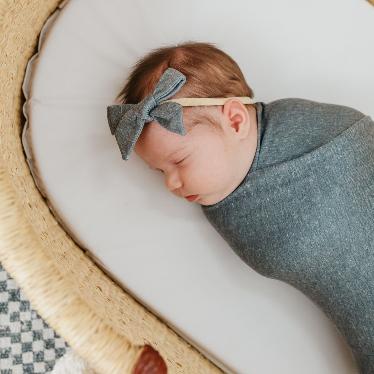 Classic Baby Bow - Slate