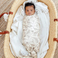 Knit Swaddle Blanket - Jurassic Park Fossils