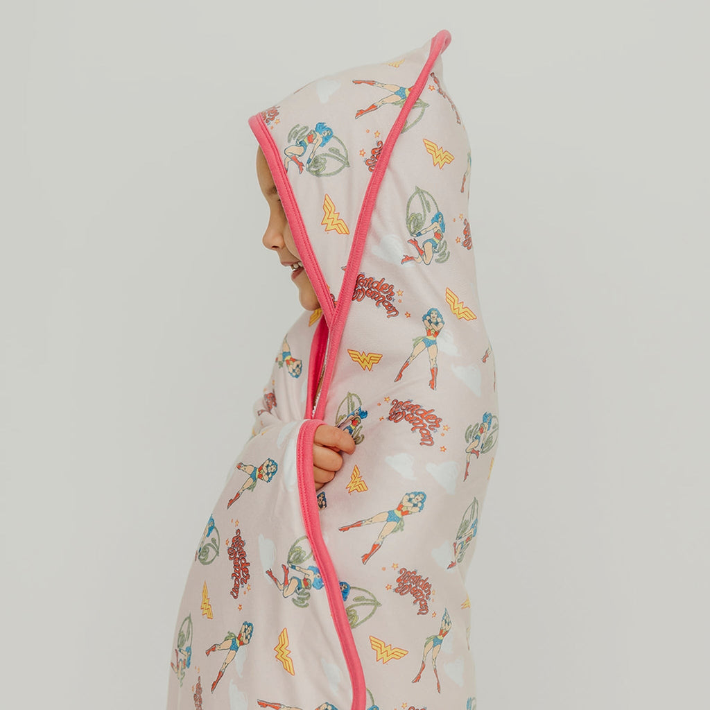 Premium Baby Knit Hooded Towel - Wonder Woman
