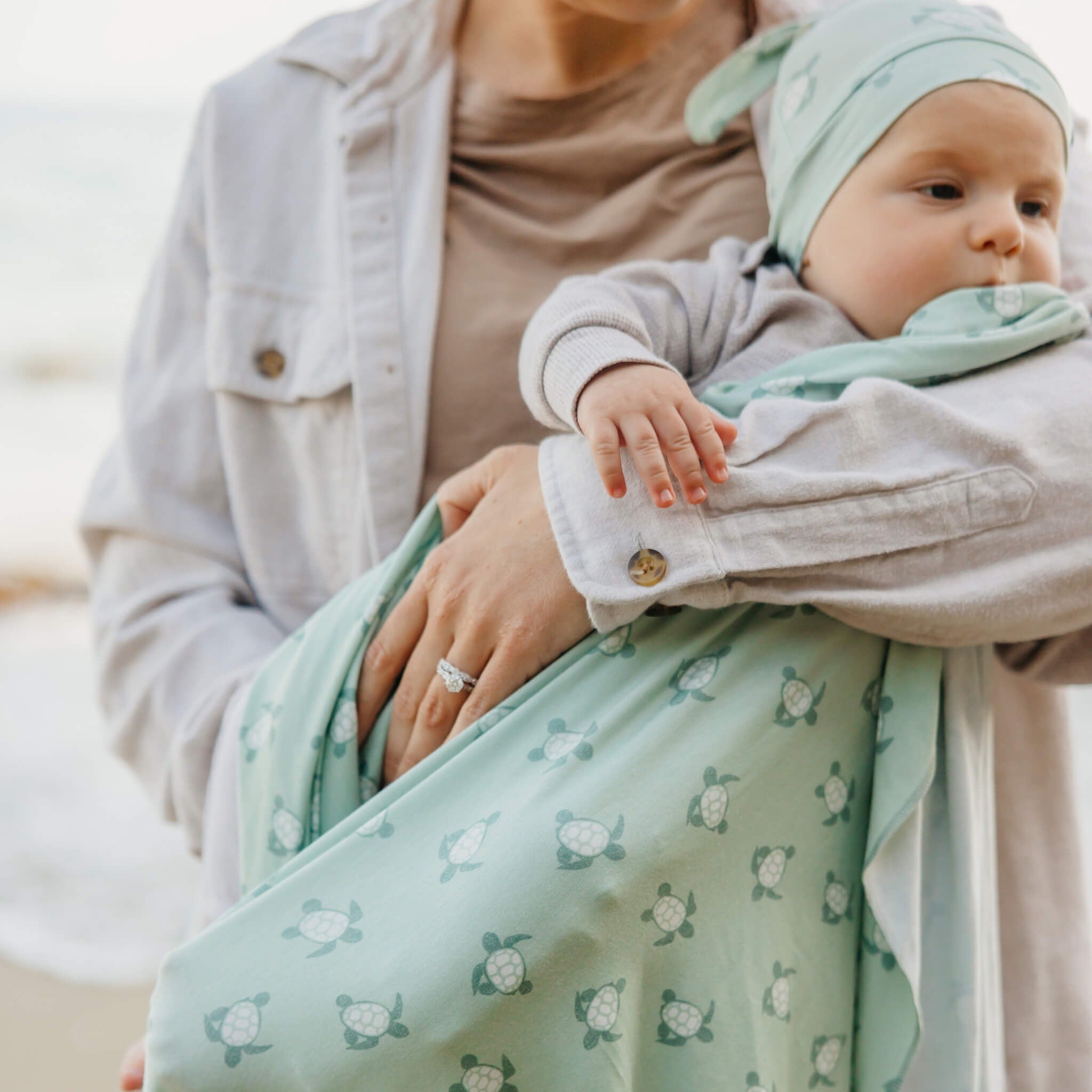 Knit Swaddle Blanket - Wade