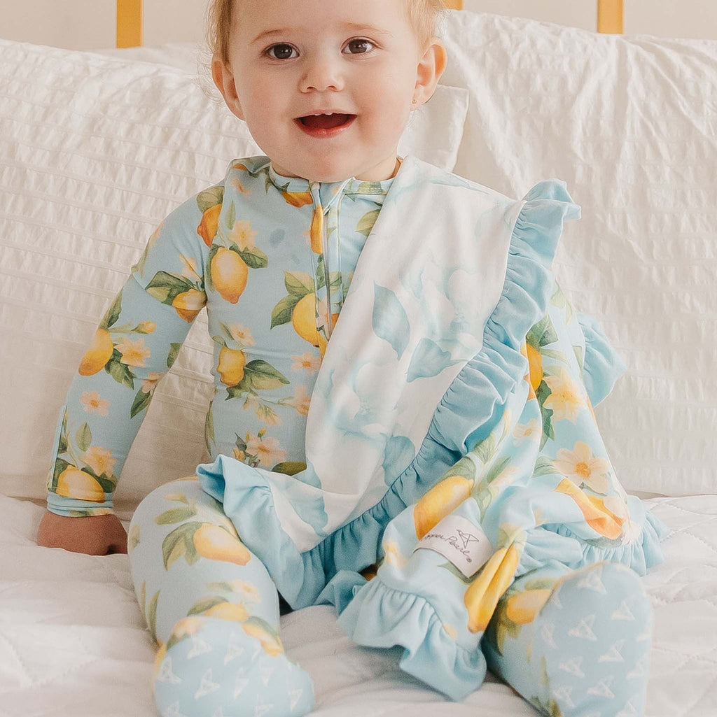 Ruffled Security Blanket Set - Melody