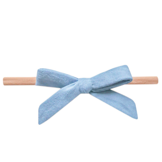Ribbon Baby Bow - Robin