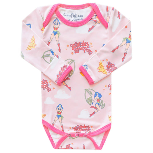 Long Sleeve Bodysuit - Wonder Woman